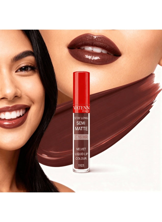 فاتن إيطاليا Stay Long Velvet Liquid lip color 1101 - Image 2